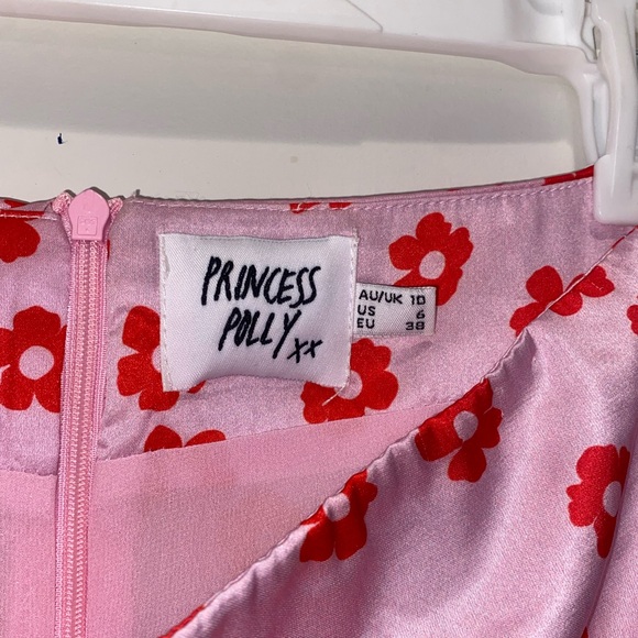 Princess Polly Pink and Red Flower Print Mini Skirt - Picture 4 of 4